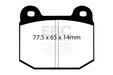 EBC redstuff brake pads front part DP3197 fits 2008 Lotus 2 Eleven 1 8 Supercharged