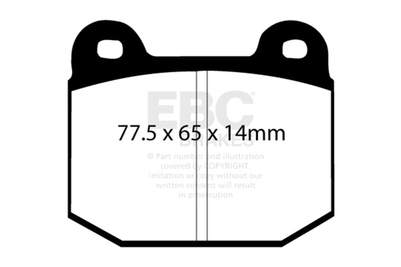 EBC redstuff brake pads front part DP3197 fits 2008 Lotus 2 Eleven 1 8 Supercharged