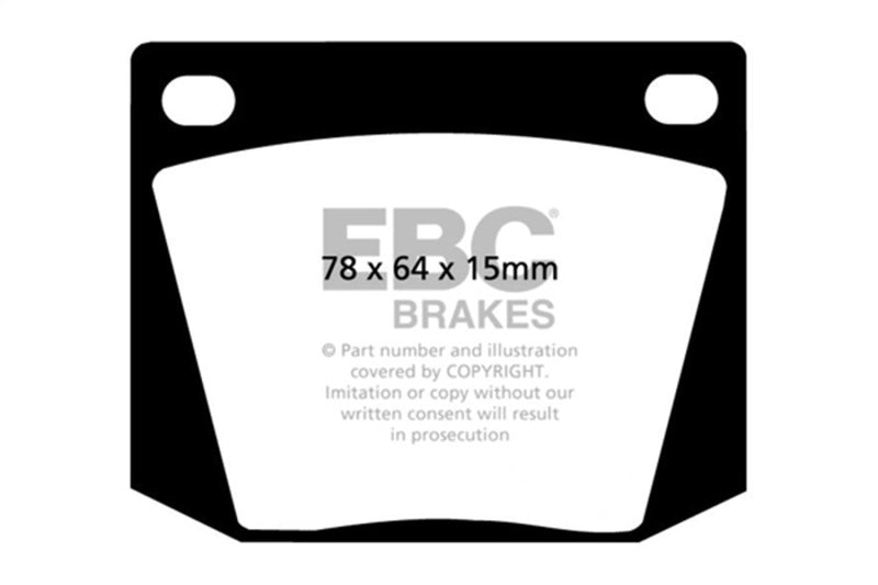 EBC greenstuff brake pads front part DP2169 fits 1963 69 Ac Cobra 4 7