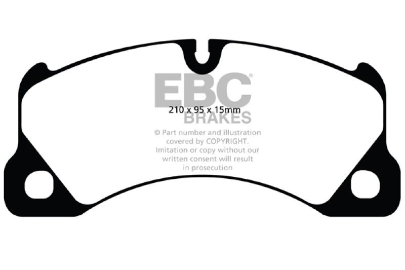 EBC redstuff brake pads front fits 2010 Volkswagen Touareg 3 0 Supercharged Hybrid