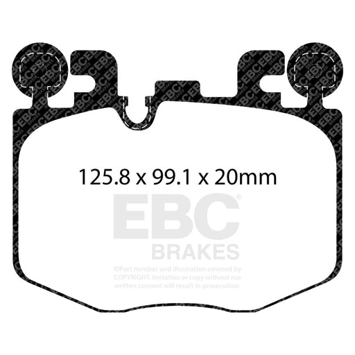 EBC redstuff brake pads front fits 2022 Toyota Gr Supra 3 0t 2022 Bmw M240 Coupe