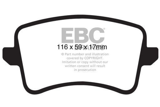 EBC redstuff brake pads rear fits 2009 11 Audi A4 2 0 Turbo