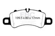 EBC yellowstuff brake pads front fits 2016 Porsche Boxster 718 Iron