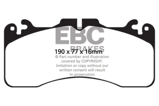 EBC redstuff brake pads front fits 2009 Lexus Ls460 4 6 Sport