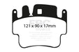 EBC bluestuff brake pads front fits 1998 05 Porsche 911 996 Cast Iron