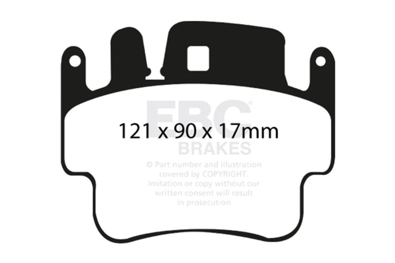 EBC bluestuff brake pads front fits 1998 05 Porsche 911 996 Cast Iron