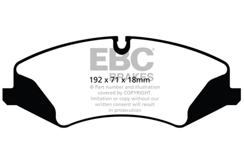 EBC greenstuff brake pads front part DP62123 fits 2014 Land Rover Lr4 3 0 Supercharged