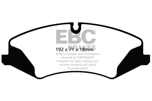 EBC yellowstuff brake pads front fits 2014 Land Rover Lr4 3 0 Supercharged