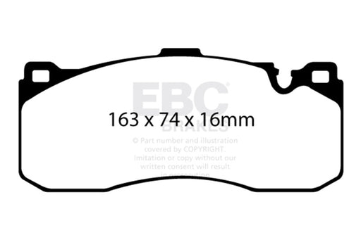 EBC bluestuff brake pads front fits 2008 10 Bmw 135 3 0 Twin Turbo