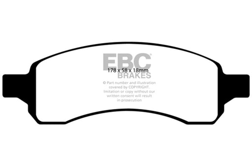 EBC yellowstuff brake pads front fits 2007 Buick Enclave 3 6