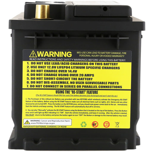Antigravity Batteries batteries fits Antigravity H7 Group 94r Lithium Car Battery W Re Start