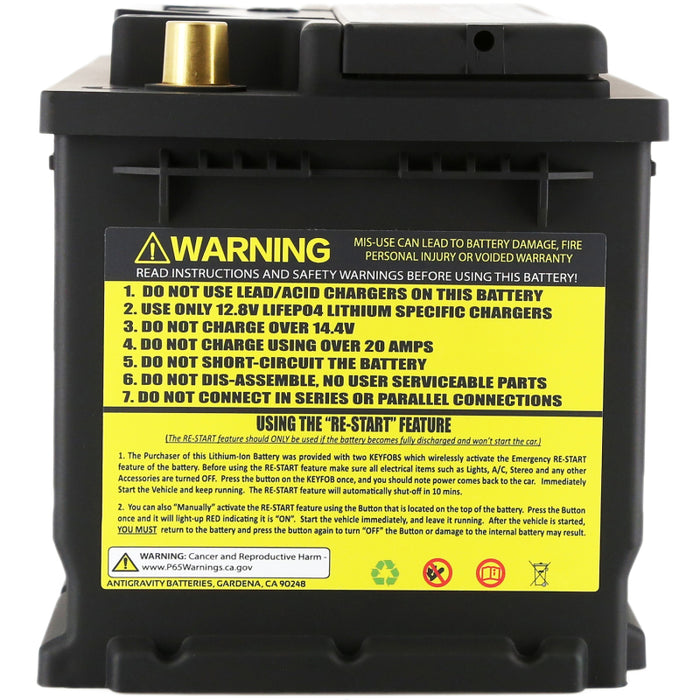 Antigravity Batteries batteries fits Antigravity H7 Group 94r Lithium Car Battery W Re Start