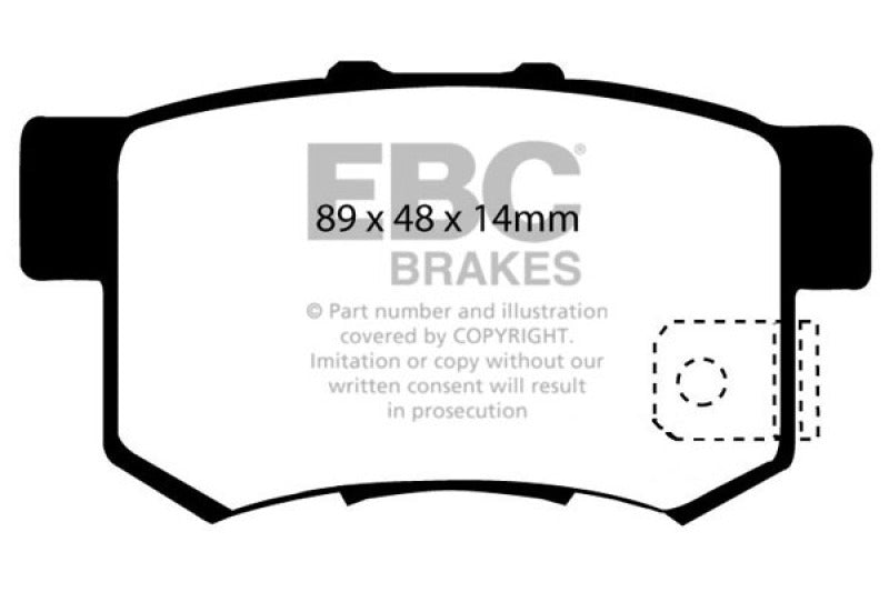 EBC redstuff brake pads rear fits 1997 Acura Cl 2 2