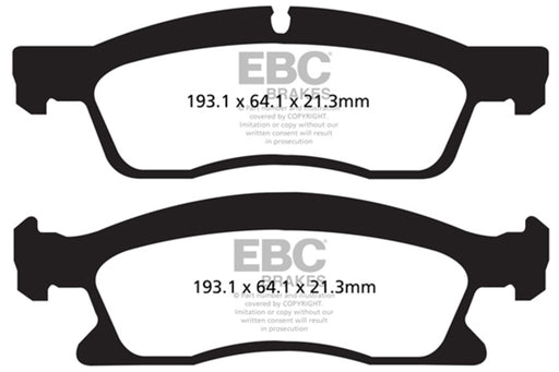 EBC yellowstuff brake pads front fits 2013 Dodge Durango 5 7