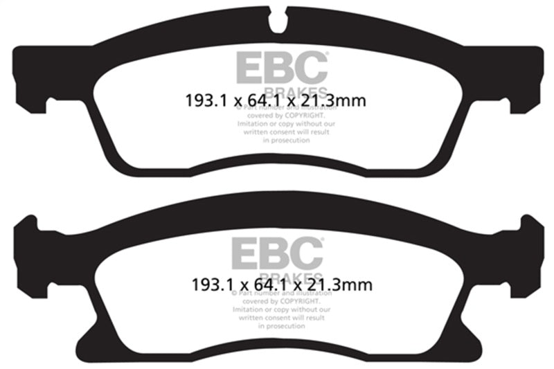 EBC greenstuff brake pads front part DP62136 fits 2013 Dodge Durango 5 7