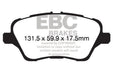 EBC yellowstuff brake pads front fits 2013 Ford Fiesta 1 6 Turbo ST