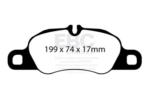 EBC bluestuff brake pads front fits 2012 16 Porsche Boxster 2 7l Cast Iron