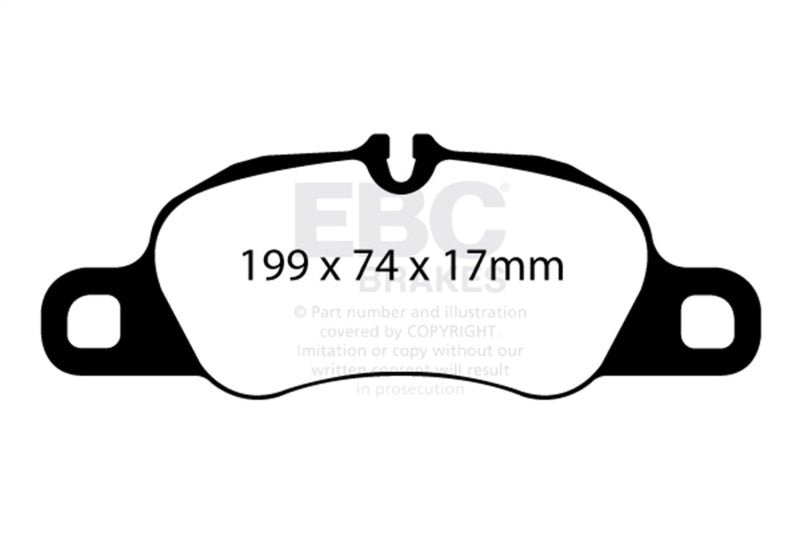 EBC bluestuff brake pads front fits 2012 16 Porsche Boxster 2 7l Cast Iron