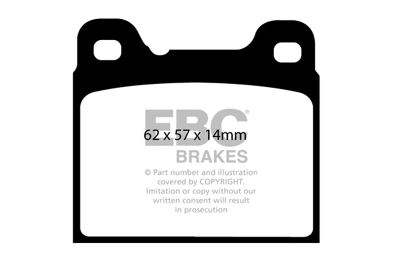 EBC redstuff brake pads rear fits 1991 93 Volvo 740 2 3 Abs Girling
