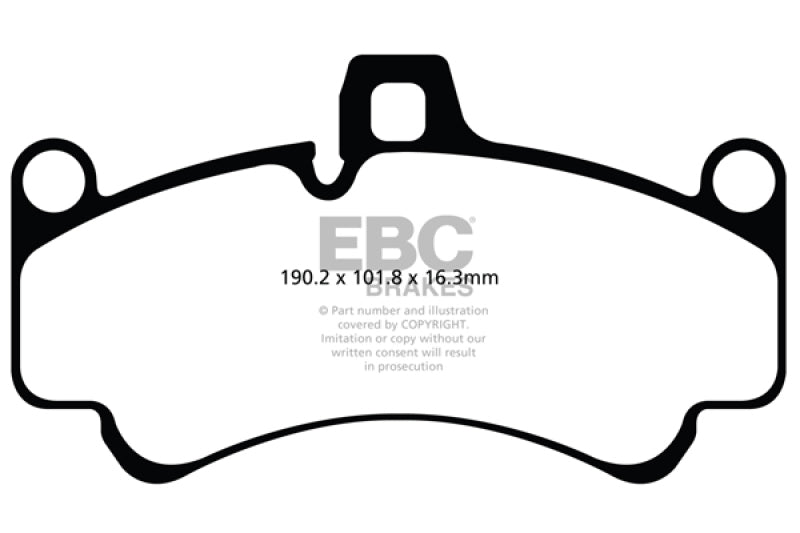 EBC redstuff brake pads front fits 2001 03 Porsche 911 996 Cast Iron