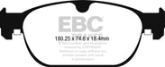 EBC redstuff brake pads front fits 2017 Volvo S90 2 0l Turbo