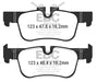 EBC redstuff brake pads rear fits 2016 Mini Cooper Clubman F54 1 5l Turbo