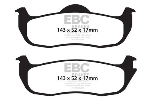 EBC yellowstuff brake pads rear fits 2004 05 Infiniti Qx56 5 6