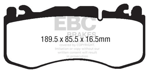 EBC yellowstuff brake pads front fits 2012 Aston Martin Vantage 4 7