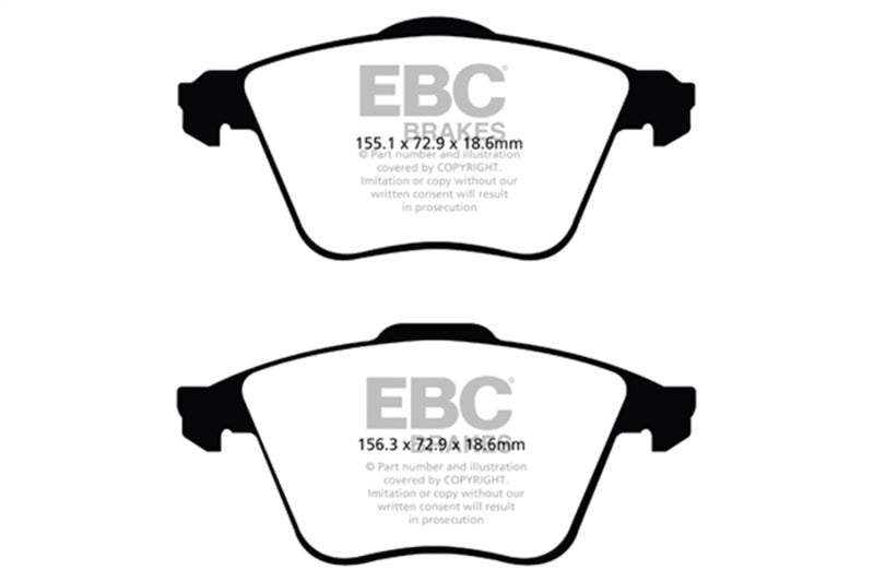 EBC ultimax brake pads front part UD9152 fits 2007 13 Mazda 3 2 3 Turbo Ultimax2