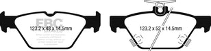 EBC yellowstuff brake pads rear fits 2015 17 Subaru Legacy 15 17 Subaru Outback