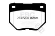 EBC greenstuff brake pads rear part DP2826 fits 1998 03 Nissan Skyline R34 2 5 GT 200