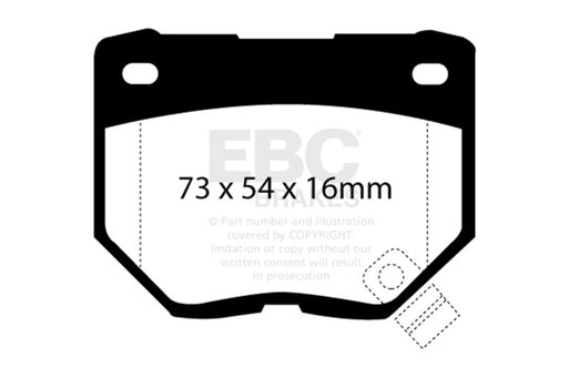EBC redstuff brake pads rear fits 1989 95 Nissan Skyline R32 2 6 Twin Turbo GT R