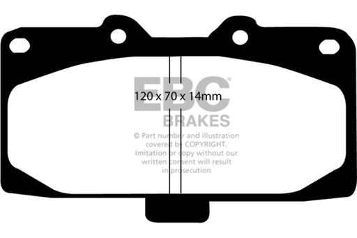 EBC greenstuff brake pads front part DP21200 fits 1998 03 Nissan Skyline R34 2 5 GT 200