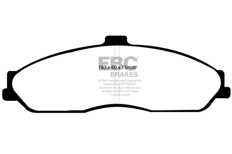 EBC redstuff brake pads front fits 2003 04 Cadillac Xlr 4 6