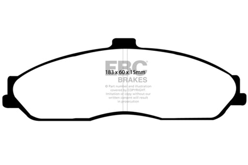 EBC yellowstuff brake pads front fits 2003 04 Cadillac Xlr 4 6