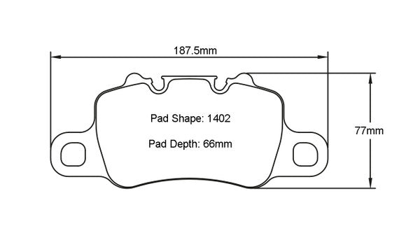 Winmax W-Series/PBP 1402 Brake Pads for 992 Carrera S/4S Rear