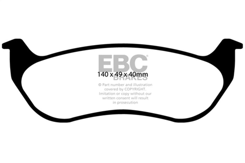 EBC yellowstuff brake pads rear fits 2007 11 Ford Explorer Sport Trac 4 0