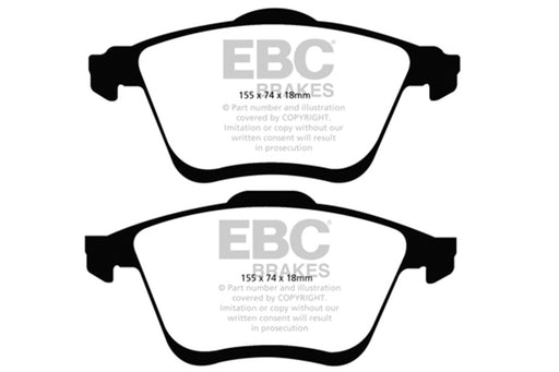 EBC yellowstuff brake pads front fits 2006 09 Mazda 6 2 3 Turbo Mazdaspeed