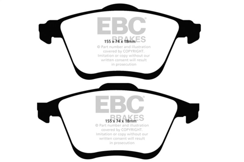 EBC redstuff brake pads front fits 2006 09 Mazda 6 2 3 Turbo Mazdaspeed
