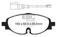 EBC greenstuff brake pads front part DP22150 fits 2014 Audi A3 1 8 Turbo