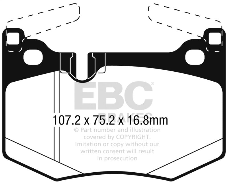 EBC redstuff brake pads rear fits 2016 Lexus Gs F 5 0l