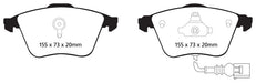 EBC yellowstuff brake pads front fits 2007 10 Audi Tt Quattro 3 2
