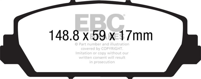 EBC redstuff brake pads front fits 2012 Acura Rdx 3 5