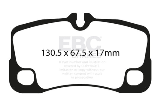 EBC redstuff brake pads rear fits 2009 12 Porsche 911 997 Cast Iron