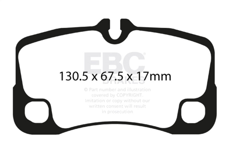 EBC redstuff brake pads rear fits 2009 12 Porsche 911 997 Cast Iron