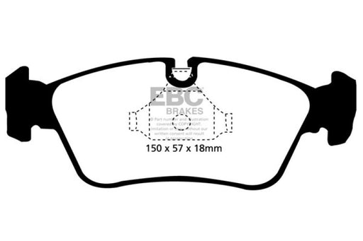 EBC yellowstuff brake pads front fits 1999 02 Bmw Z3 2 5