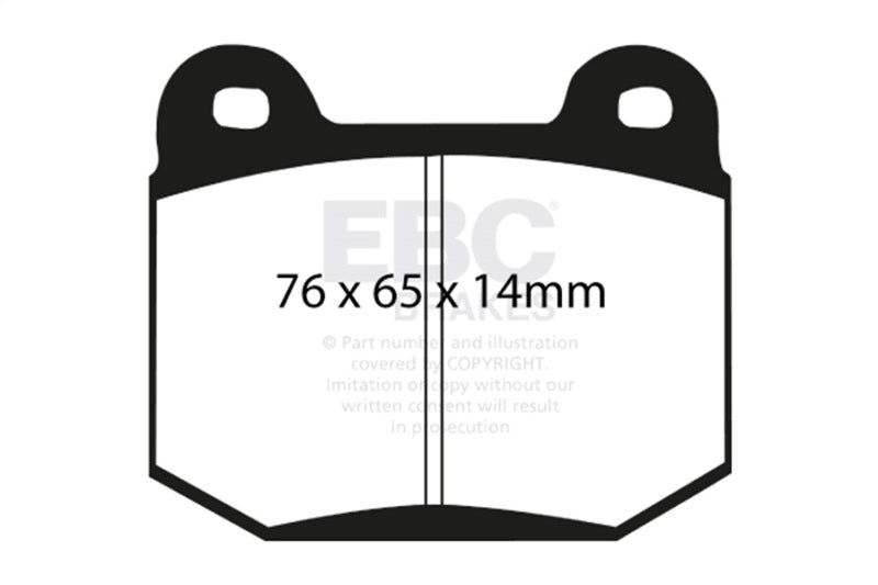 EBC yellowstuff brake pads rear fits 1999 03 Mitsubishi Lancer Evolution 2 0 Turbo