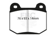 EBC redstuff brake pads rear fits 1999 03 Mitsubishi Lancer Evolution 2 0 Turbo
