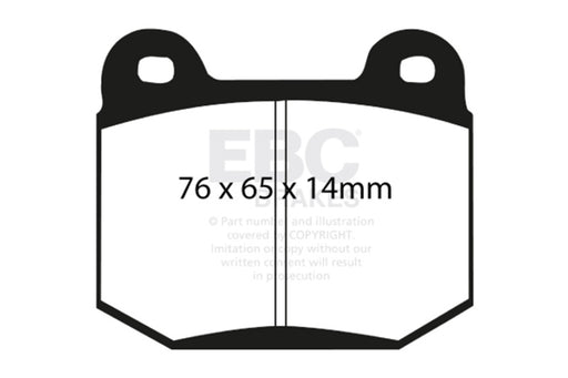 EBC redstuff brake pads rear fits 1999 03 Mitsubishi Lancer Evolution 2 0 Turbo