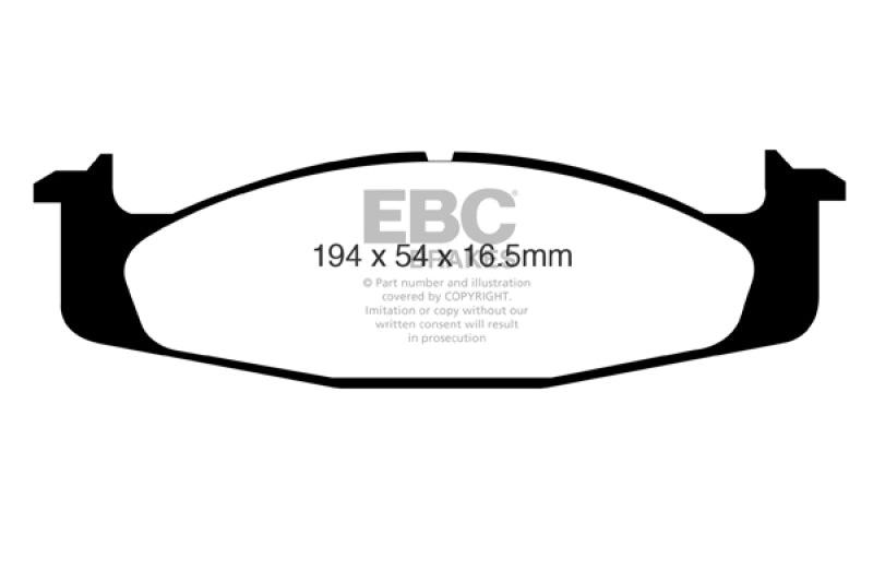 EBC greenstuff brake pads front part DP61260 fits 1994 96 Ford Bronco 5 0